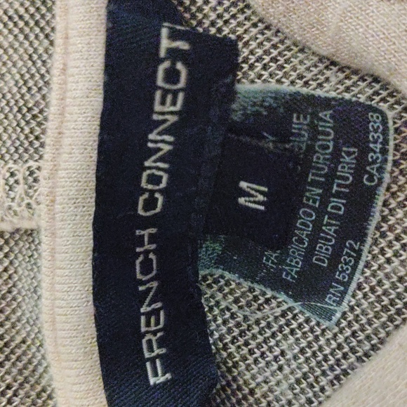 MD French Connection Hoodie Never Worn Missing Hood Drawstring - Picture 3 of 5